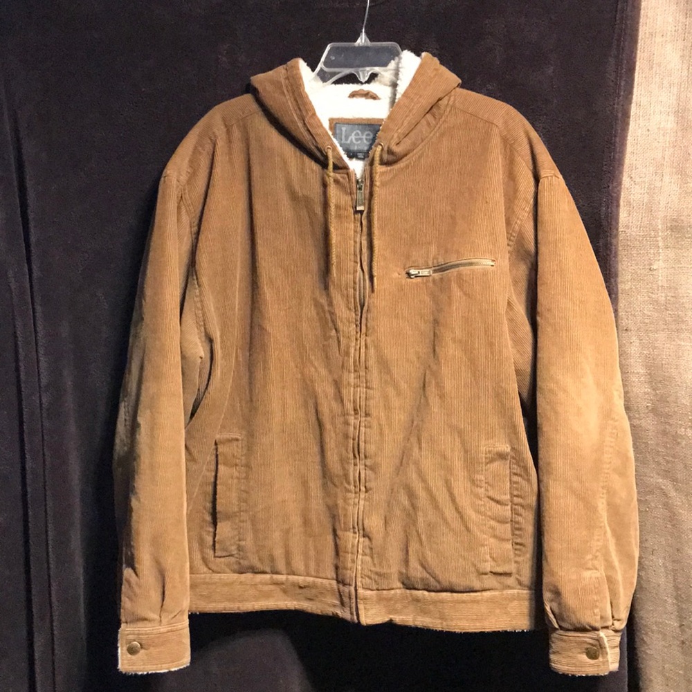 Super nice Lee Outerwear denim corduroy lined coat